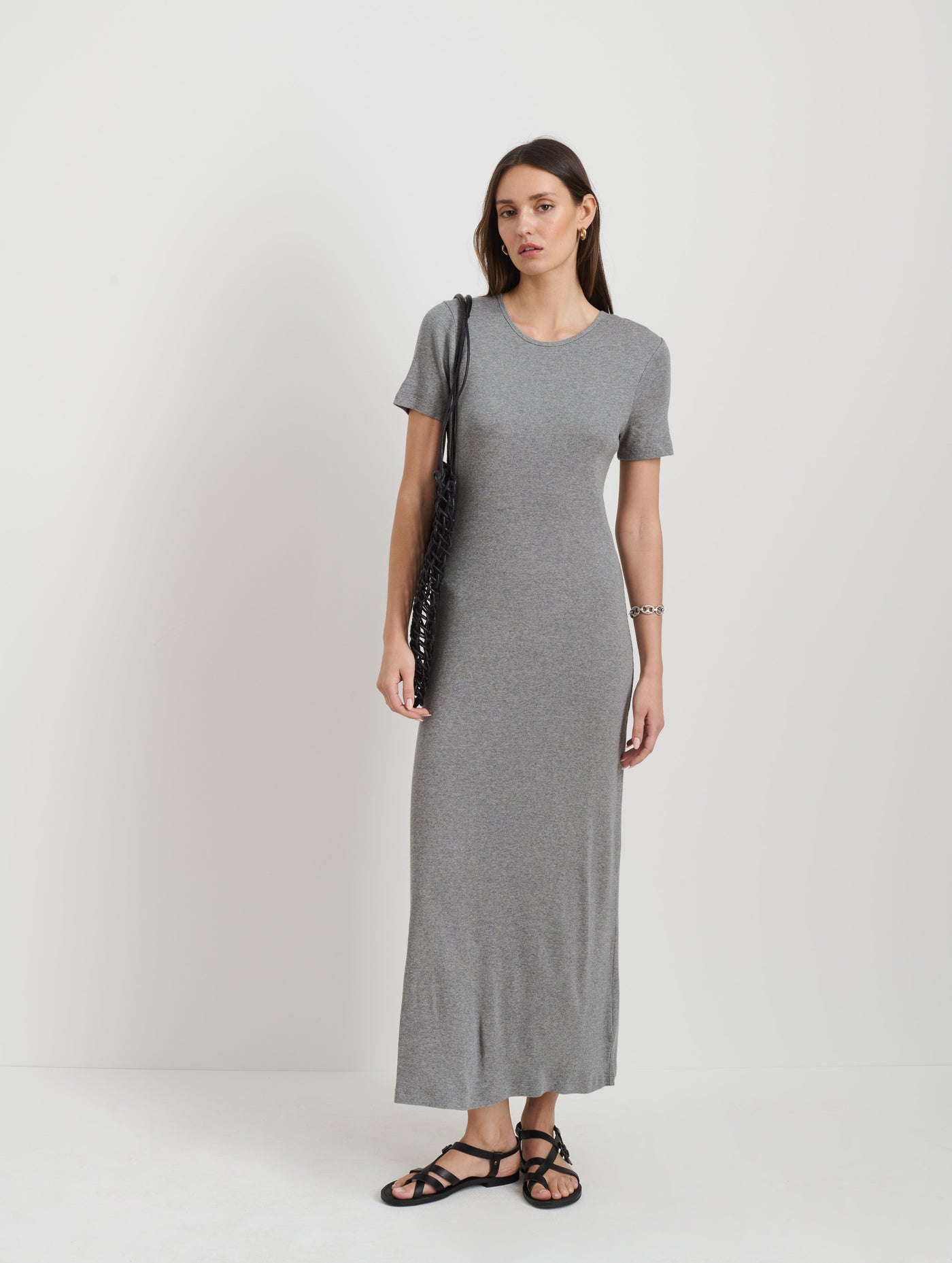 Carolyn Dress In Fine Rib