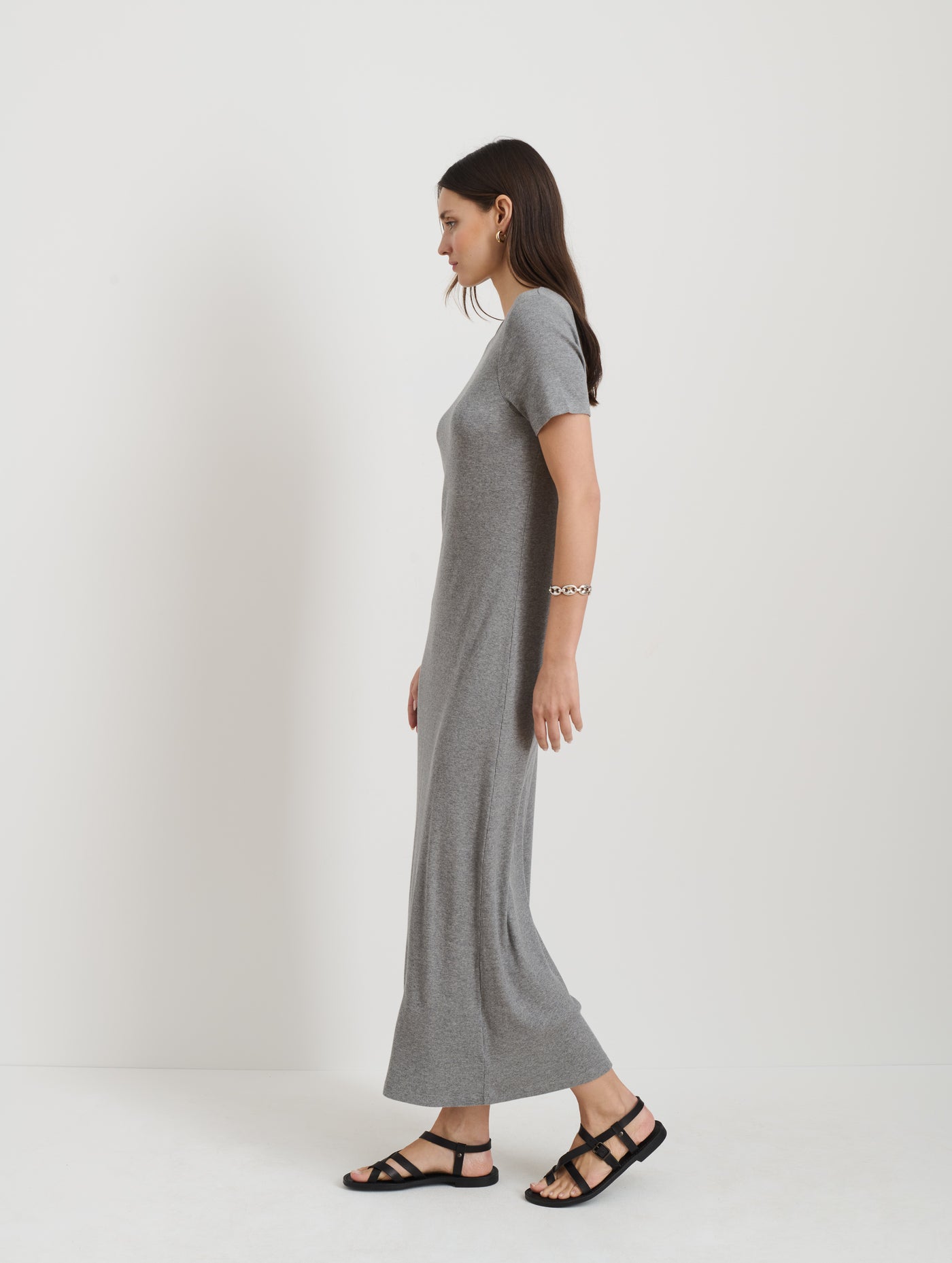 Carolyn Dress In Fine Rib