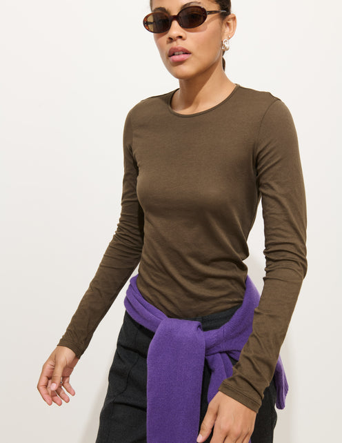 Tissue Tee In Cotton