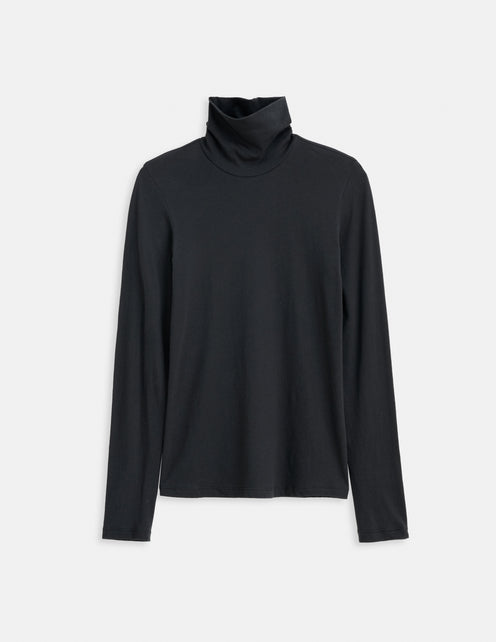 Tissue Turtleneck In Cotton