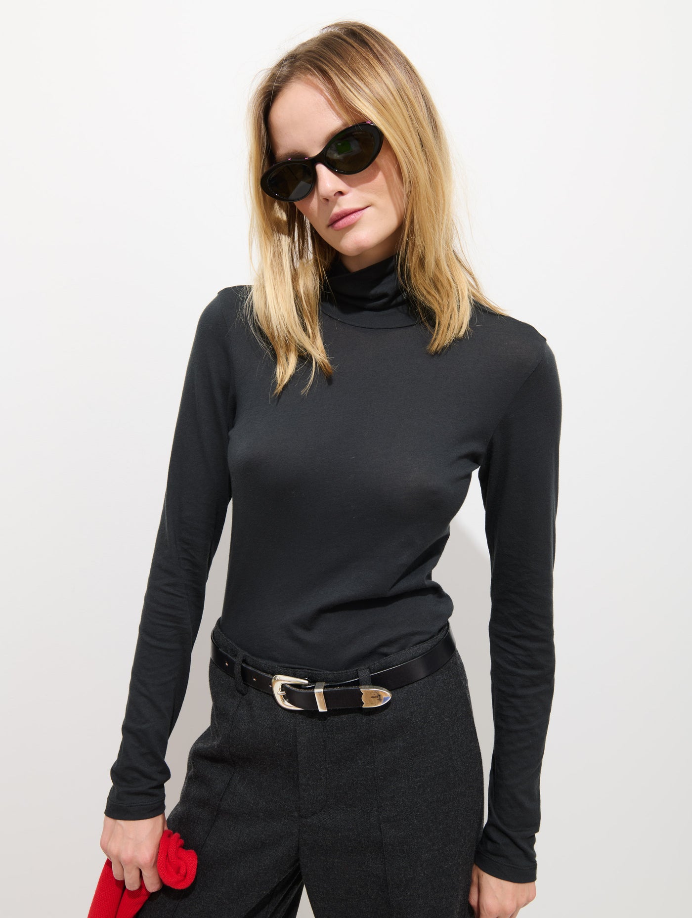 Tissue Turtleneck In Cotton