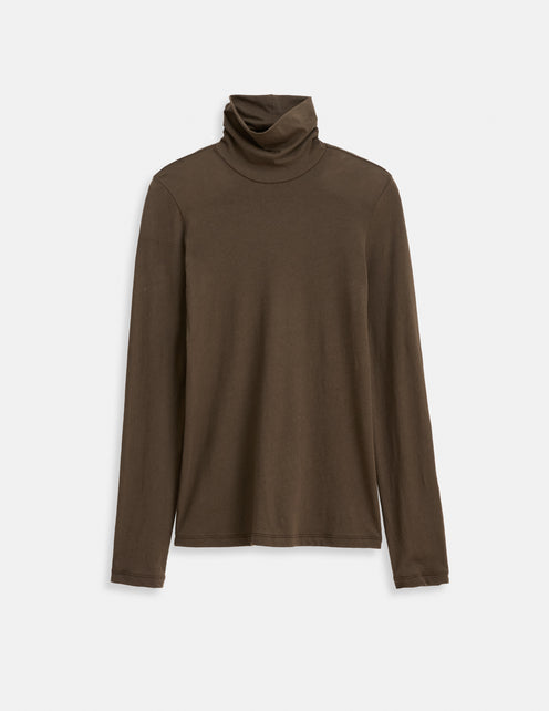 Tissue Turtleneck In Cotton