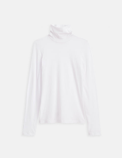 Tissue Turtleneck In Cotton