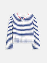The Striped Waffle Sleeping Henley