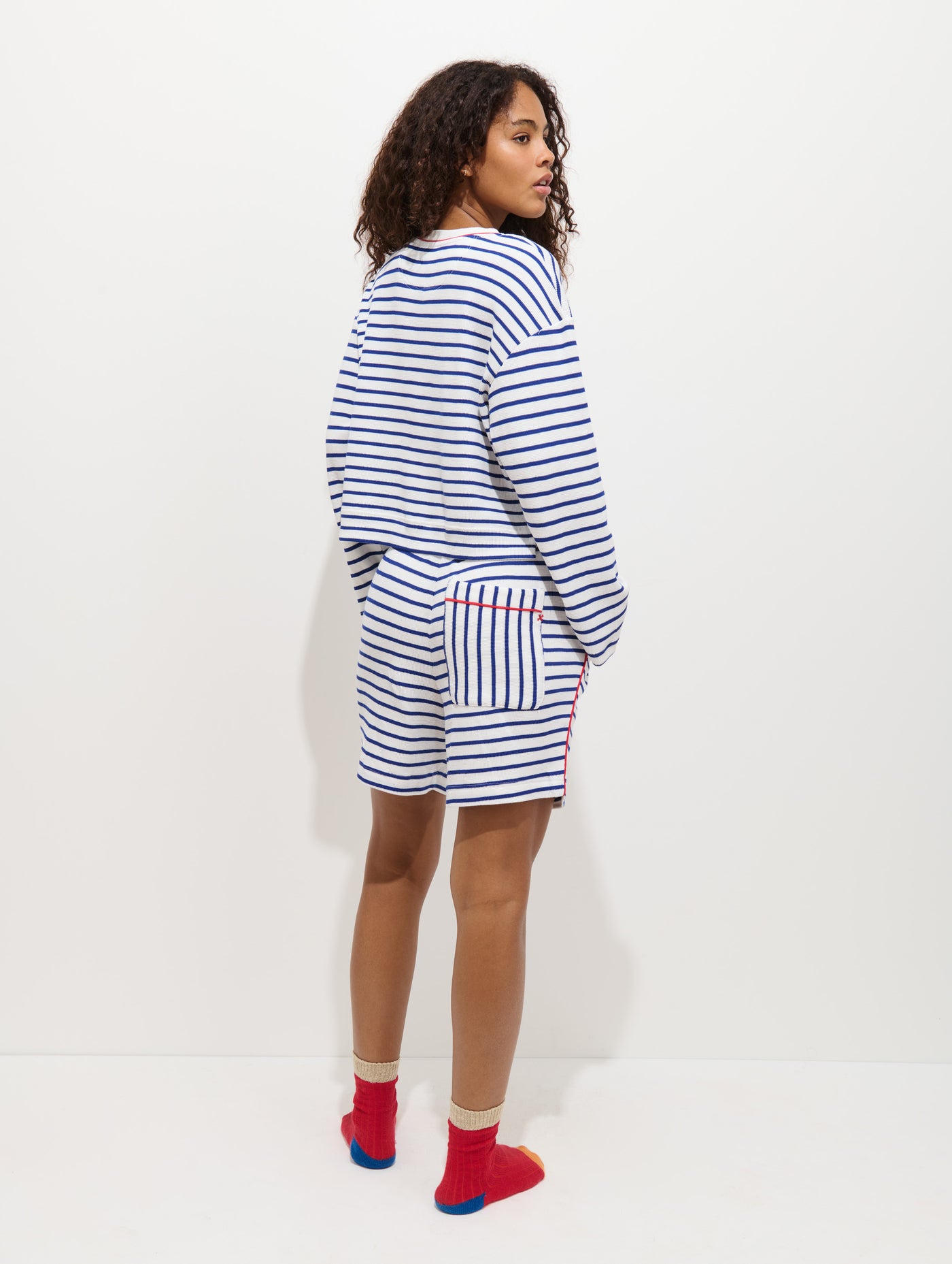 The Striped Waffle Short