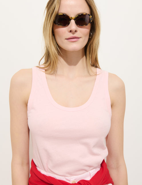 Garcon Tank In Linen Cotton