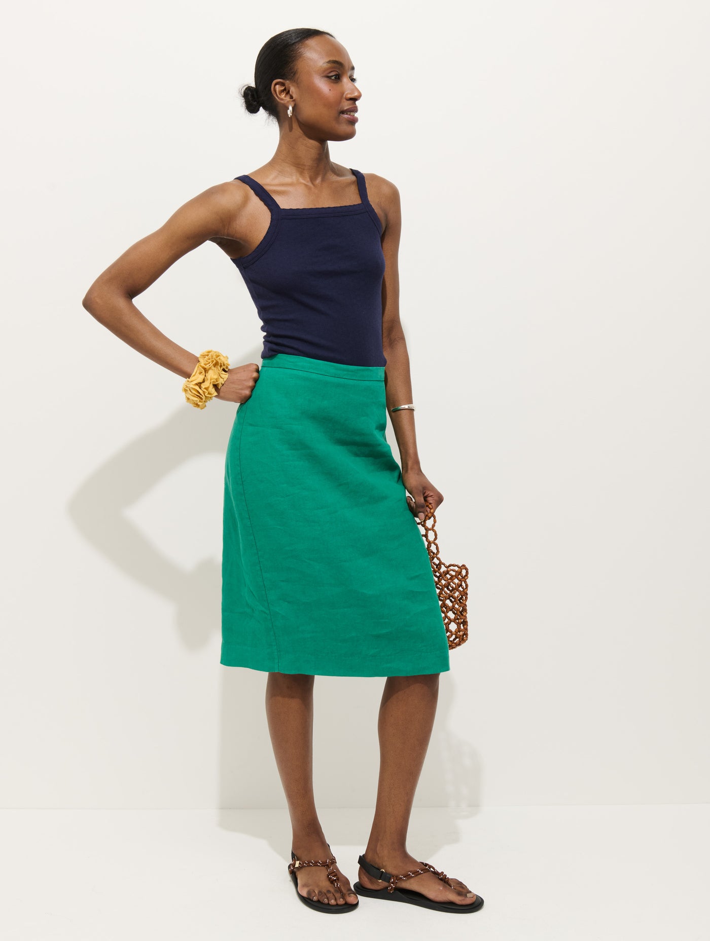 Lara Tank In Cotton Pointelle