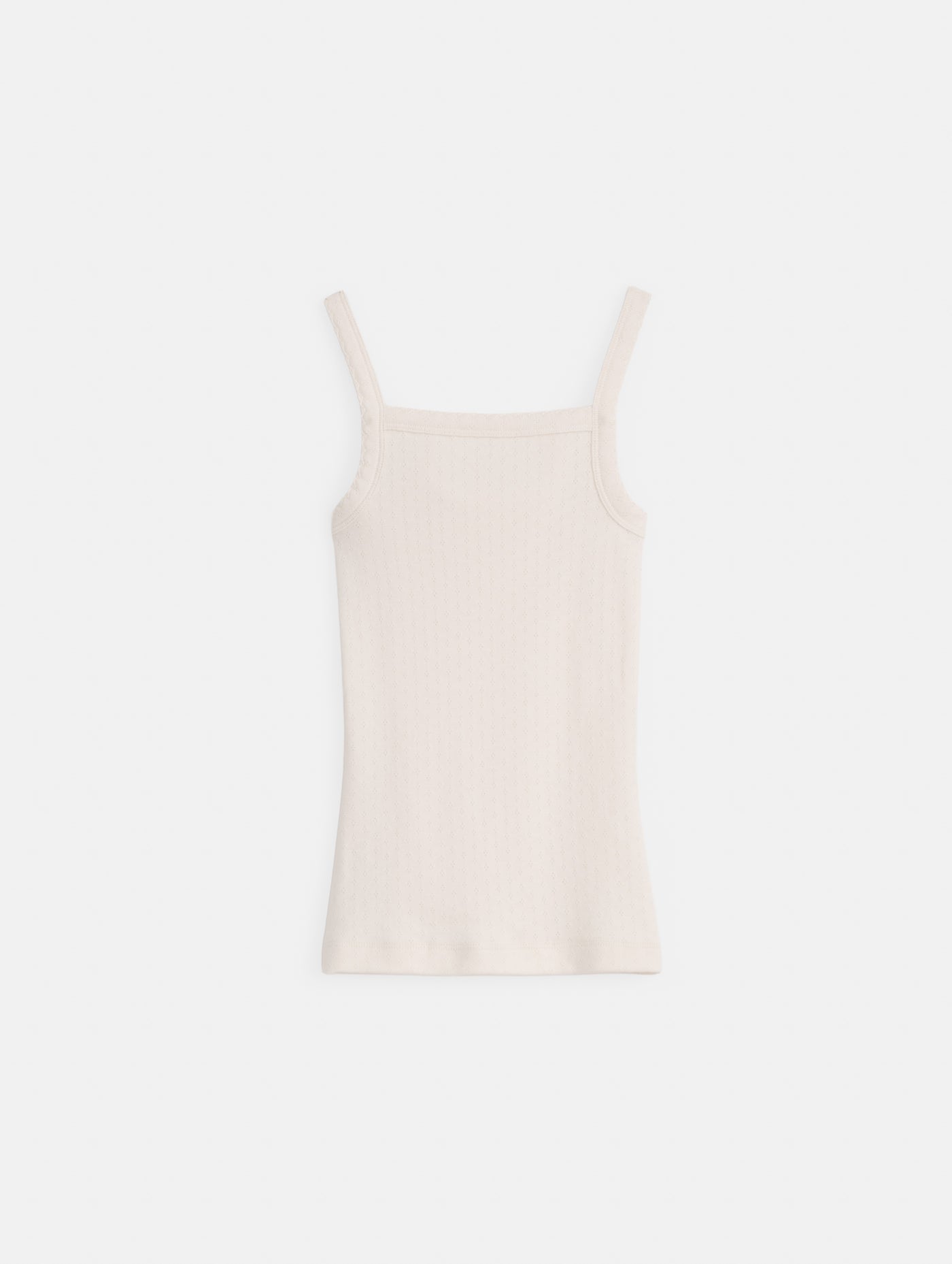 Lara Tank In Cotton Pointelle