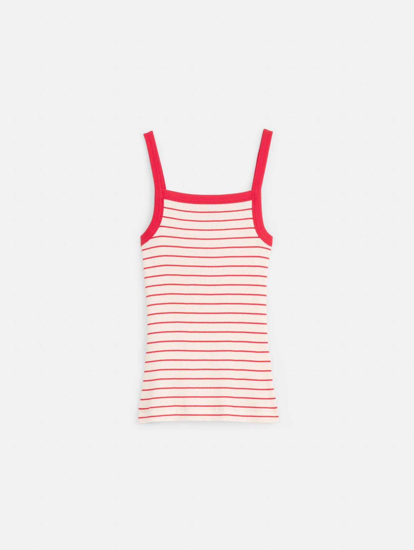 Lara Striped Tank In Fine Rib