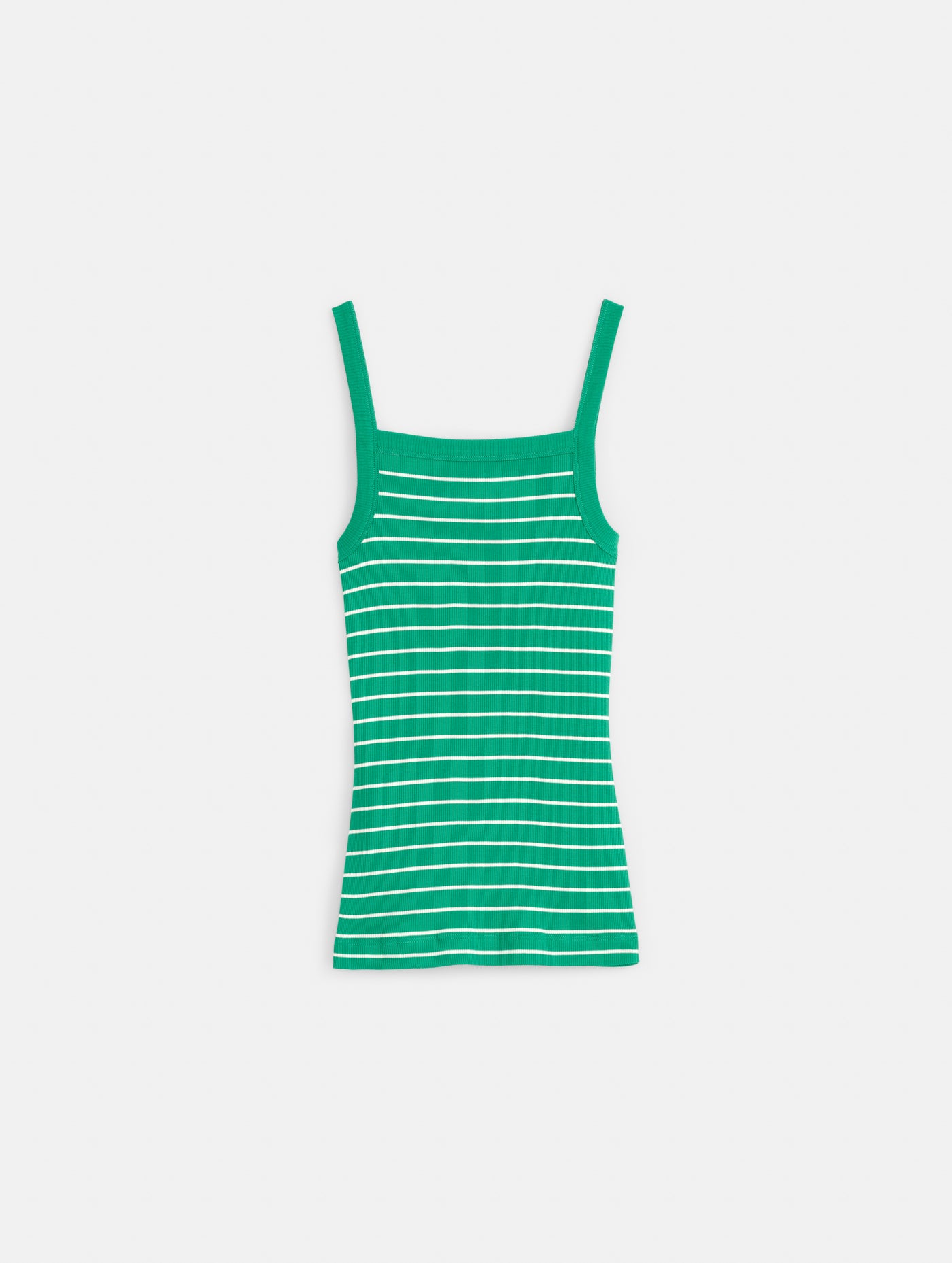 Lara Striped Tank In Fine Rib