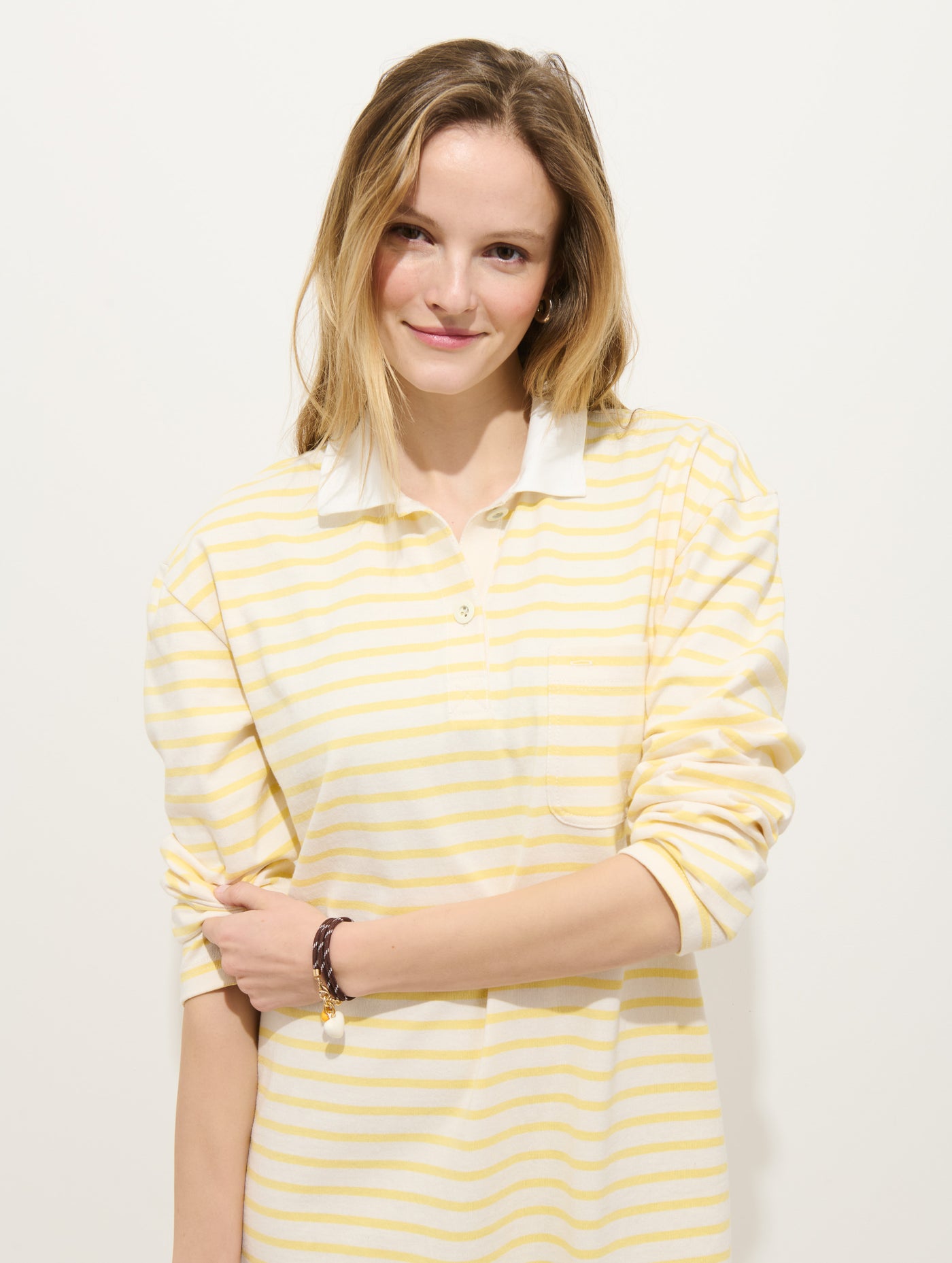 Lizzy Rugby Stripe Dress In Cotton Jersey