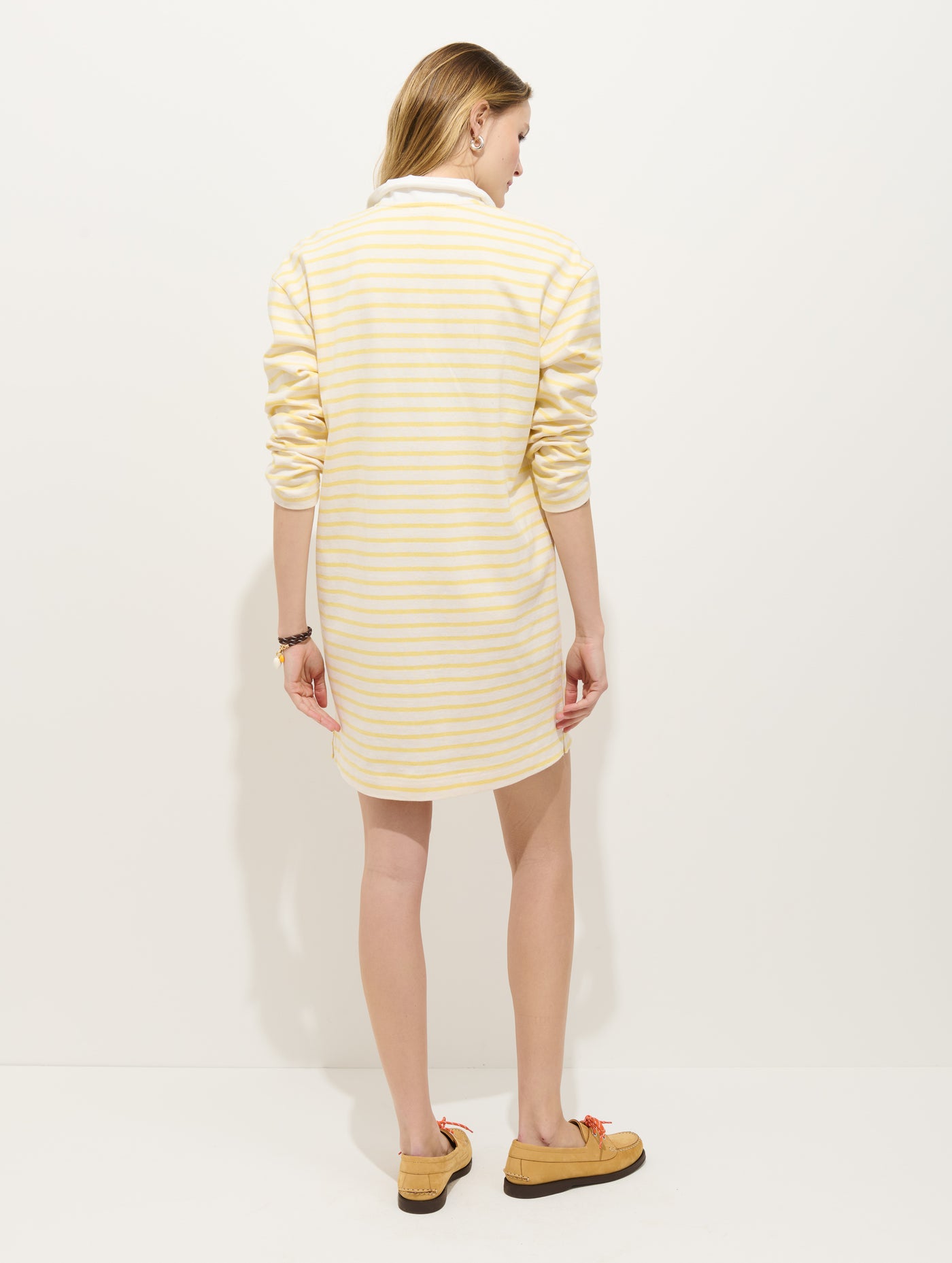 Lizzy Rugby Stripe Dress In Cotton Jersey