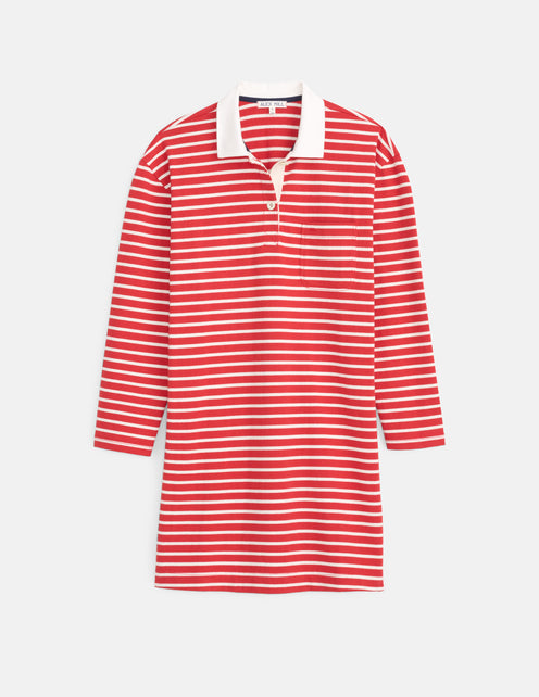 Lizzy Rugby Stripe Dress In Cotton Jersey