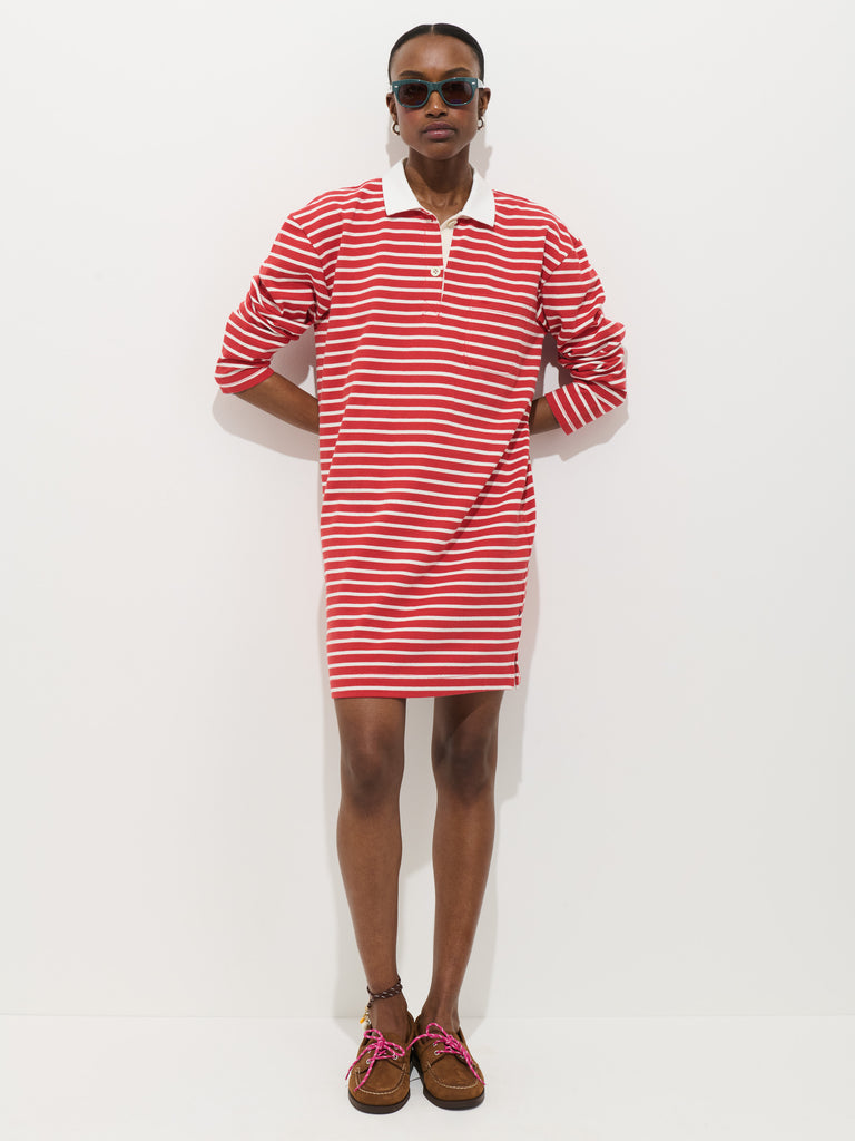 Lizzy Rugby Stripe Dress In Cotton Jersey from Alex Mill - $148