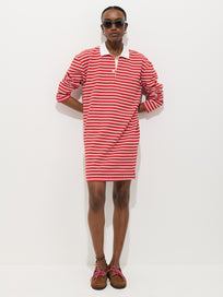 Lizzy Rugby Stripe Dress In Cotton Jersey