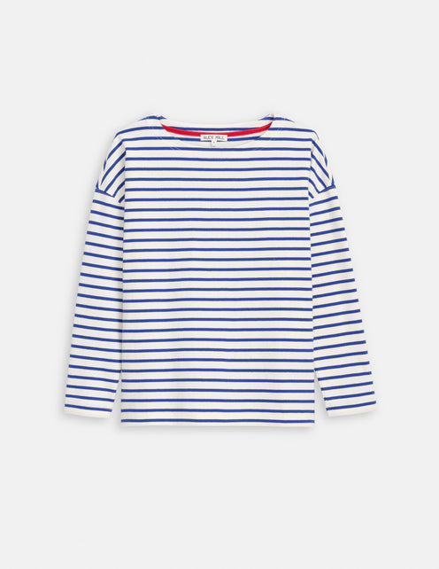 Avignon Striped Tee In Cotton