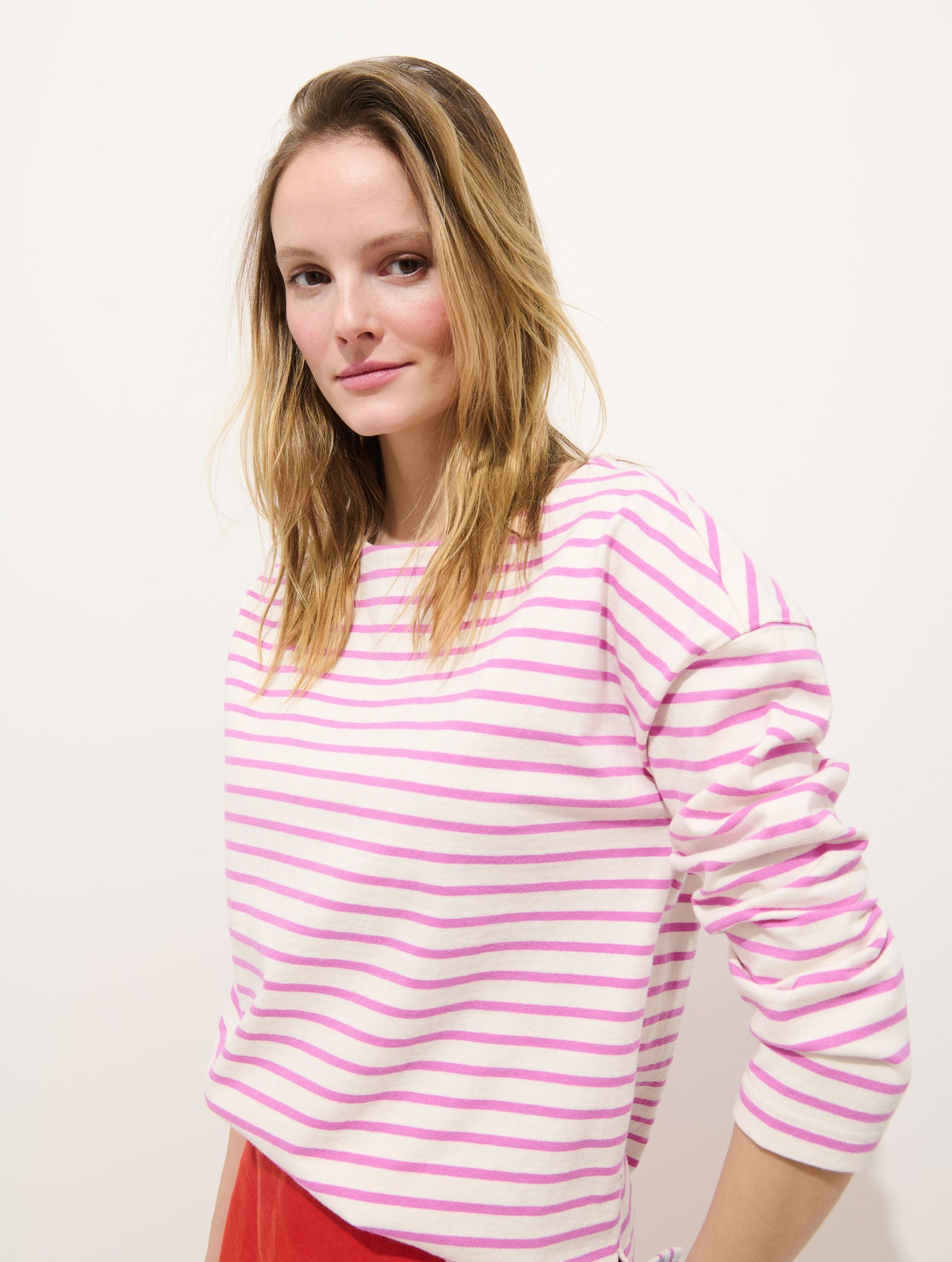 Avignon Striped Tee In Cotton