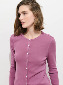 Scout Cardigan in Cotton Rib