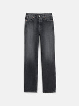 The Carla High Rise Straight In Zurich Black Wash