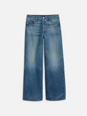 Alek Relaxed Wide Leg Pant In Blue