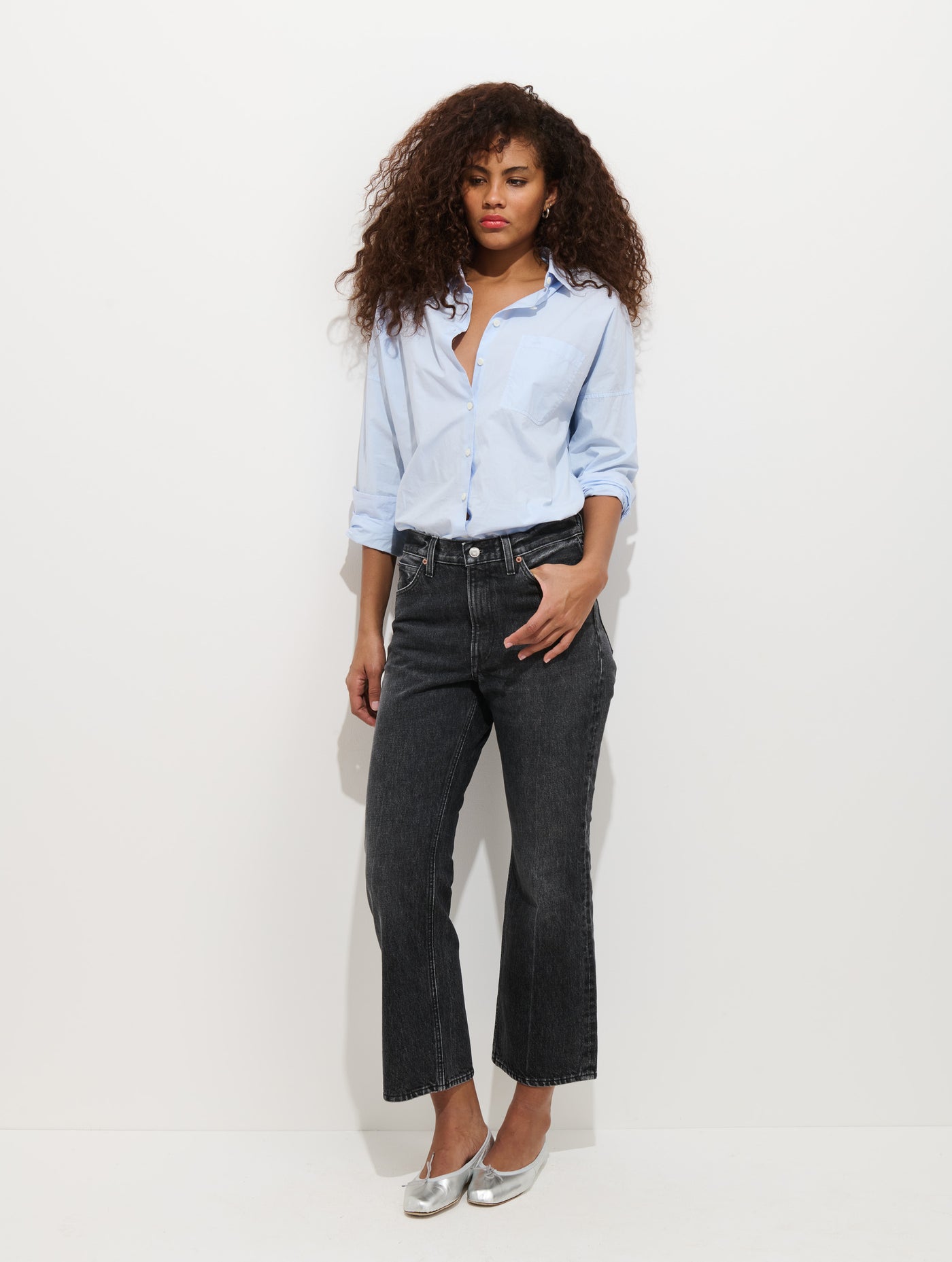 Bessette Mid Rise Boot Cut Jean