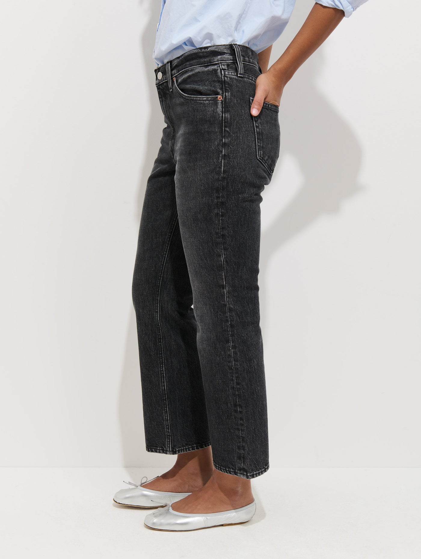 Bessette Mid Rise Boot Cut Jean