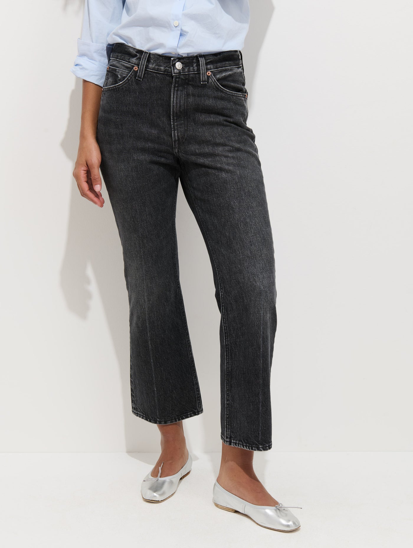 Bessette Mid Rise Boot Cut Jean