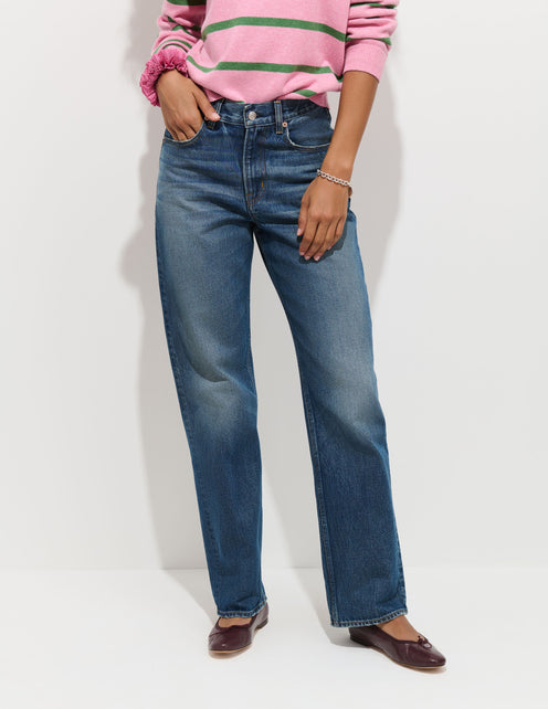 Violet Mid Rise Relaxed Jean