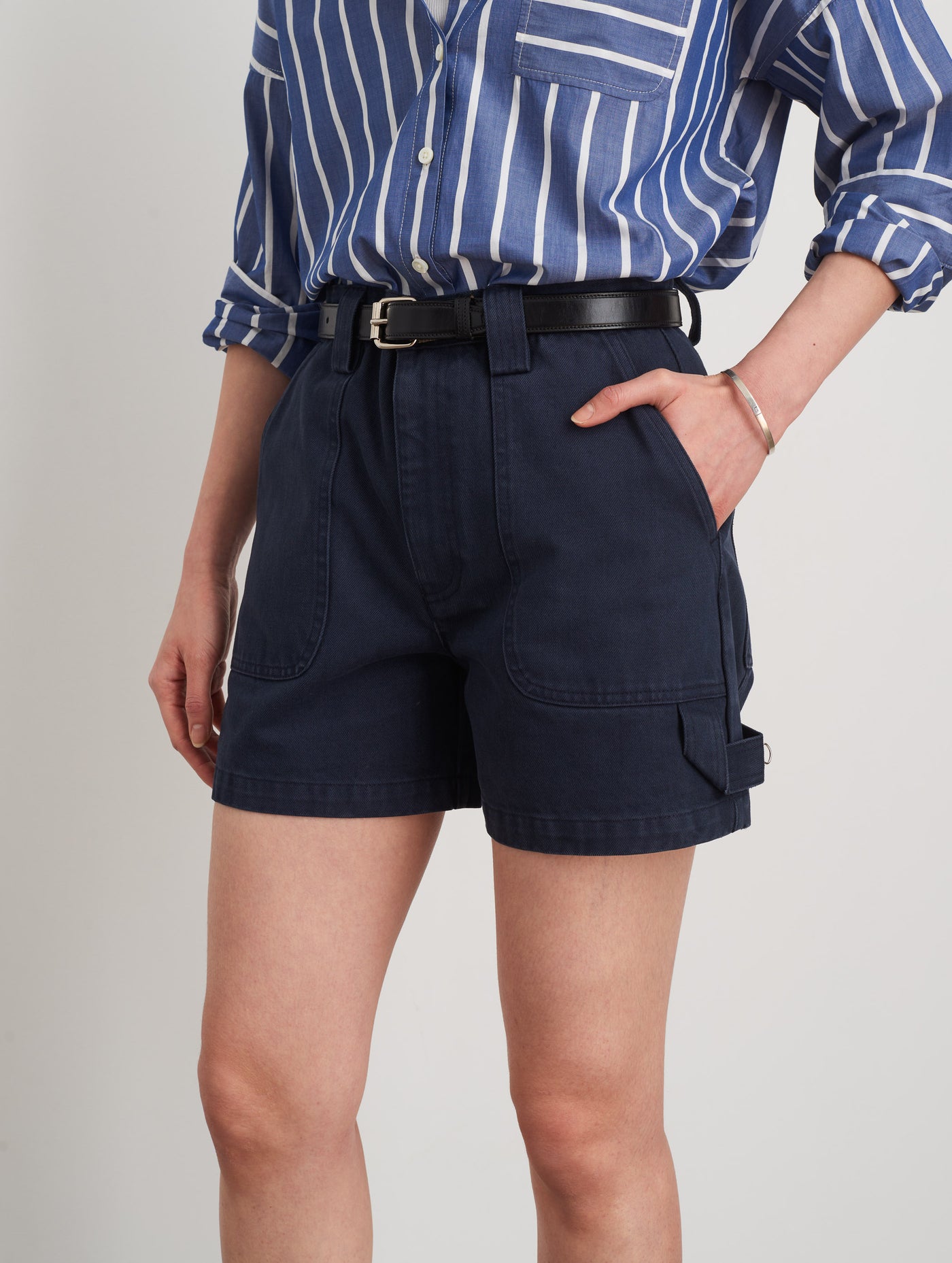 Phoebe Shorts in Recycled Denim