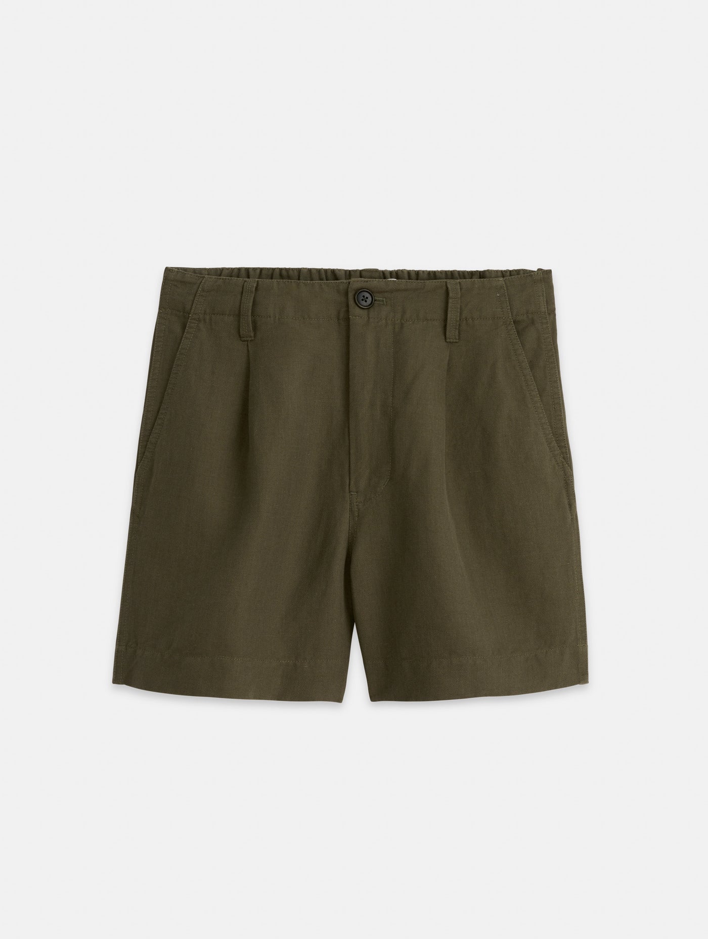 Madeline Pleated Shorts in Twill