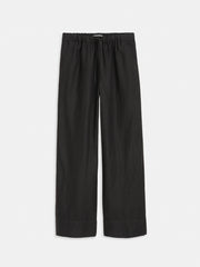 Riley Pant In Linen In Black