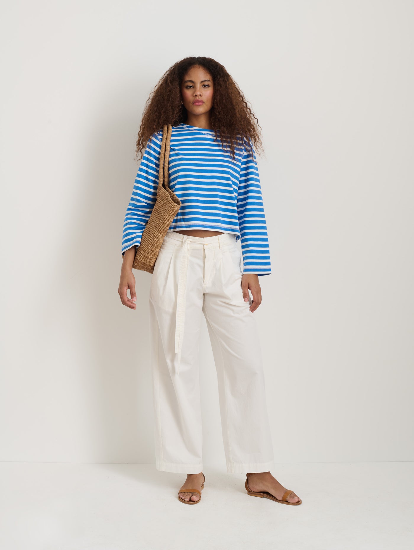 Ina Pleated Pant In Summer Twill