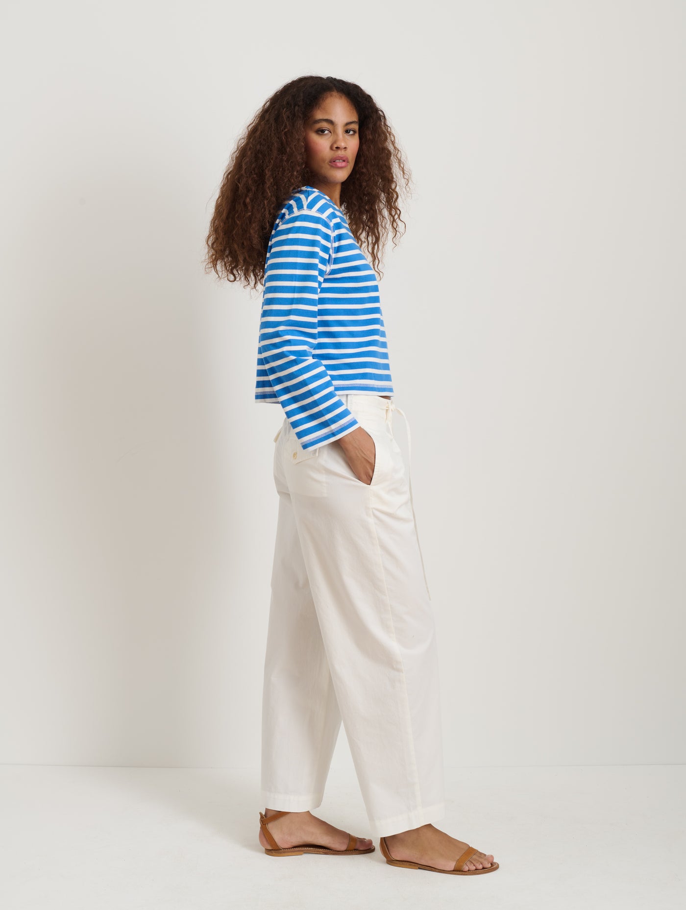 Ina Pleated Pant In Summer Twill