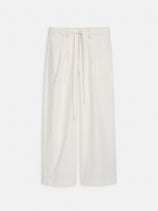 Ina Pleated Pant In Summer Twill In White