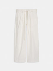 Ina Pleated Pant In Summer Twill In White