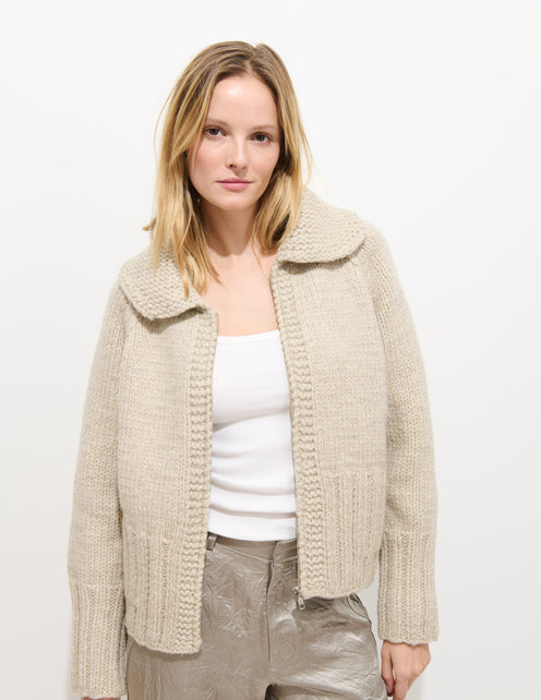 Spring St Zip Sweater In Highland Wool