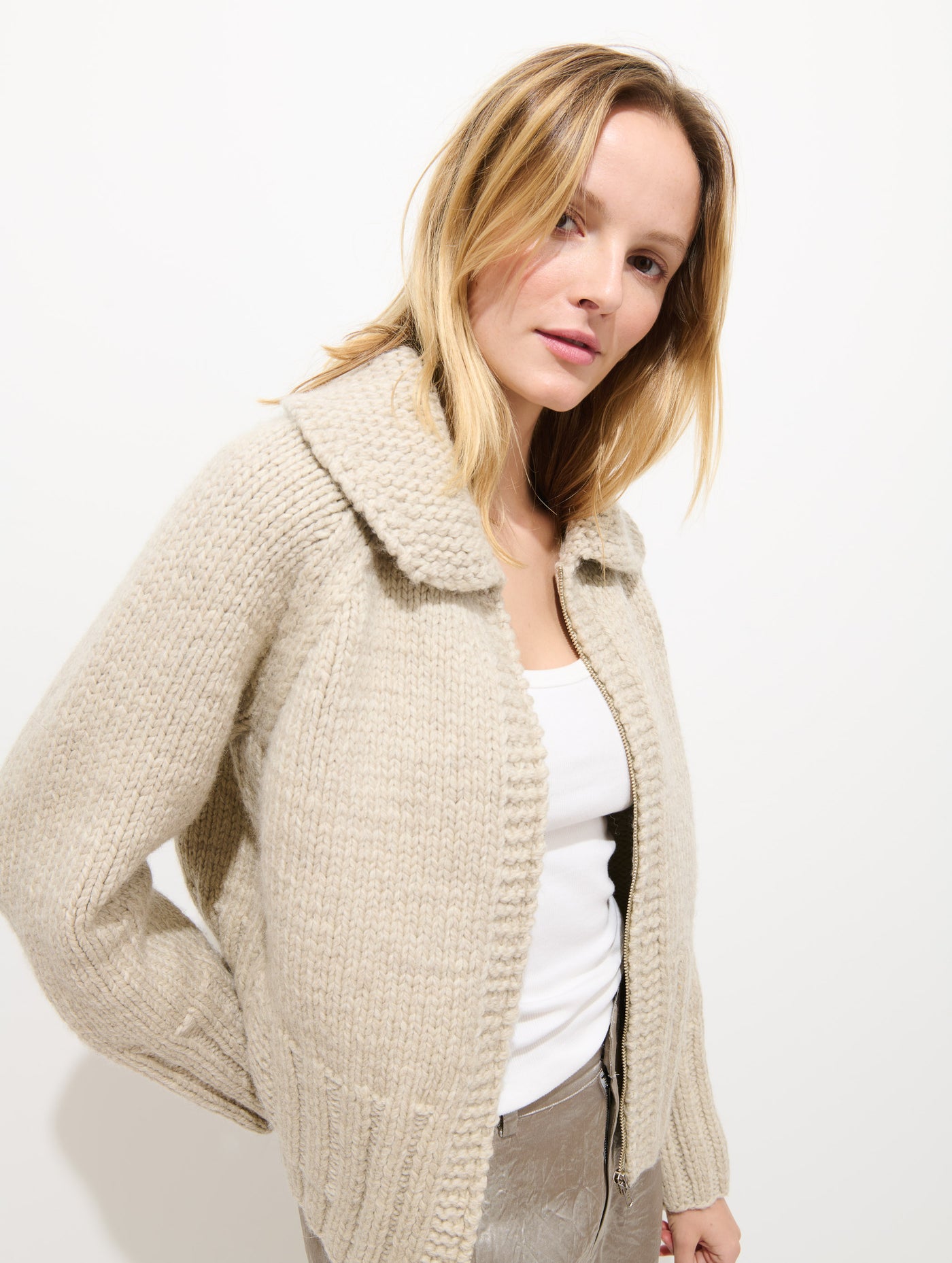 Spring St Zip Sweater In Highland Wool