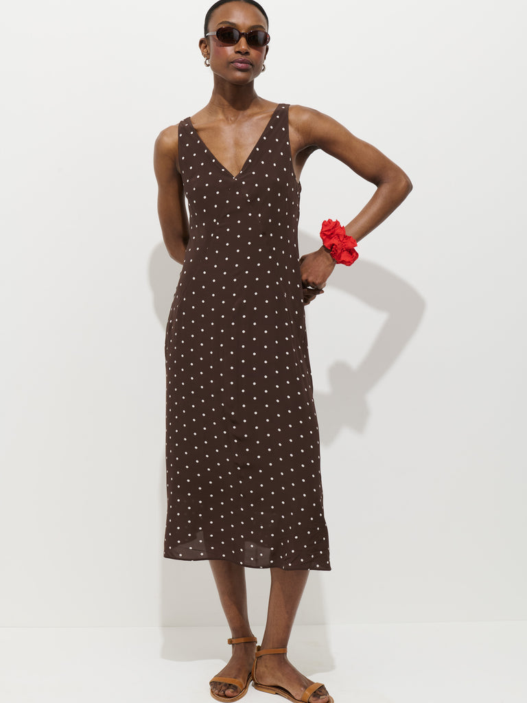 Flora Dress In Polka Dot from Alex Mill - $195