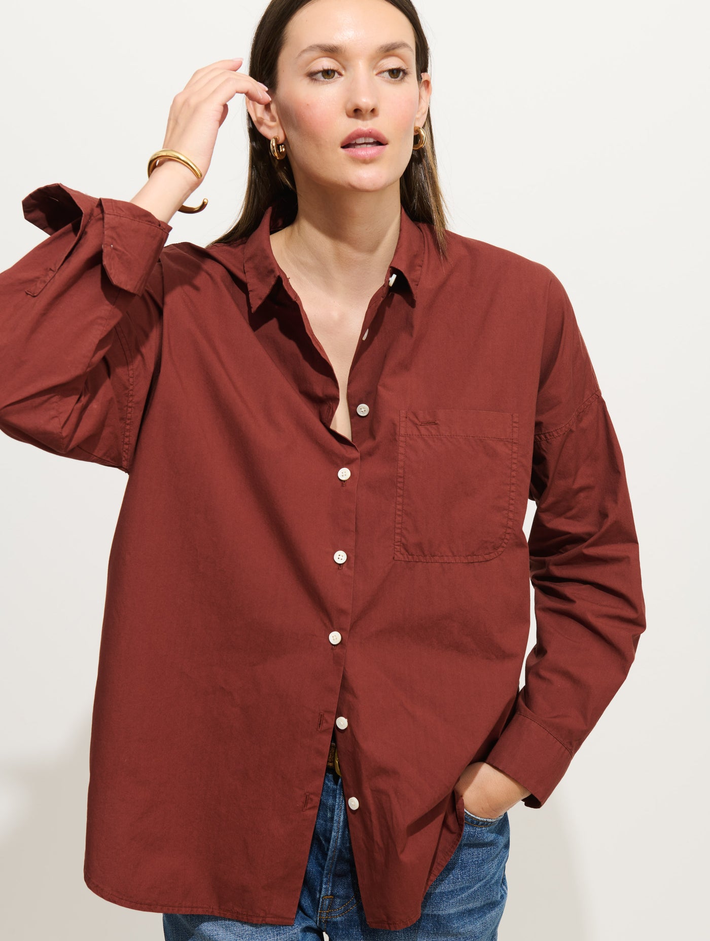 Jo Shirt In Cotton Poplin