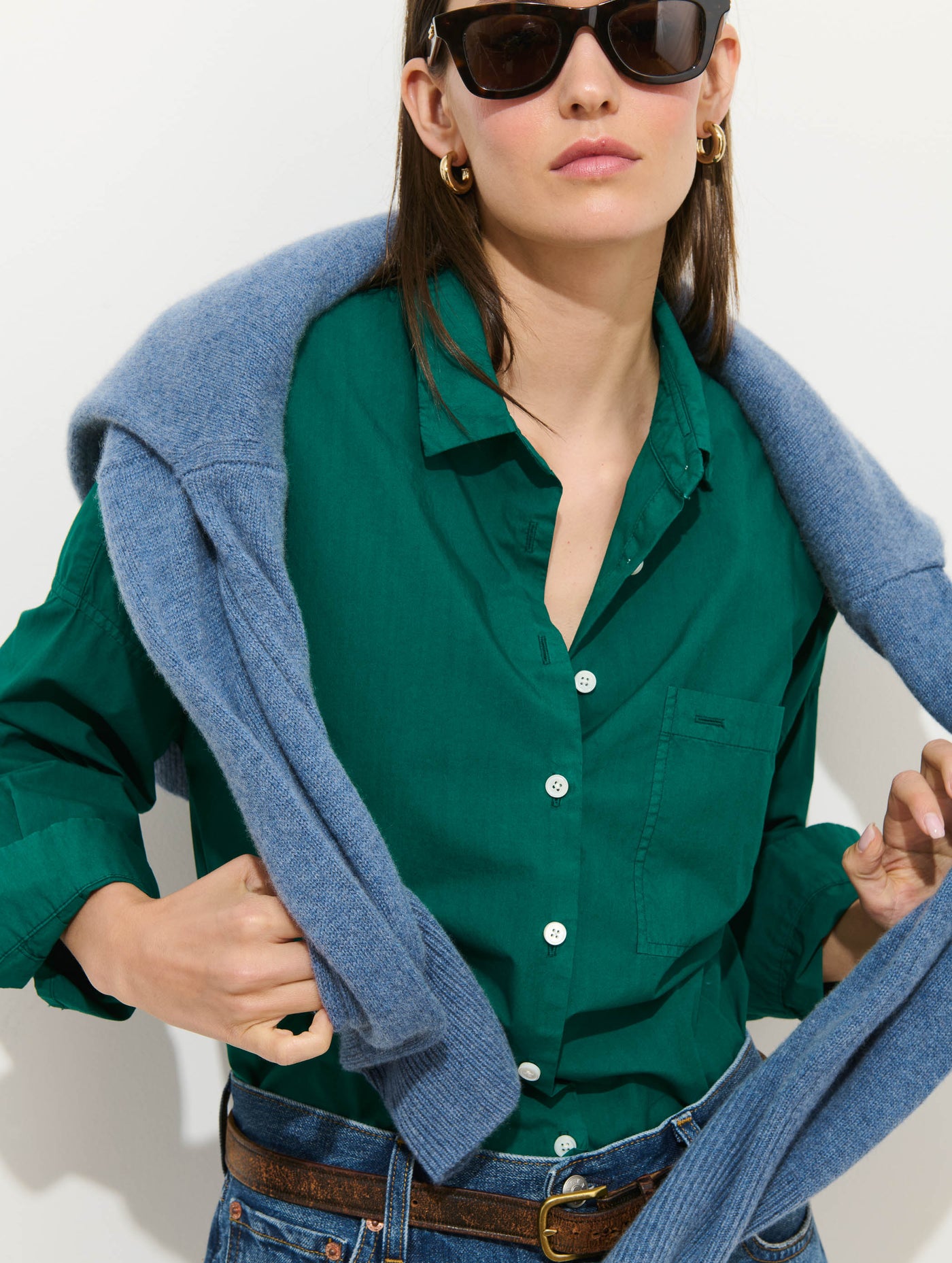 Jo Shirt In Cotton Poplin