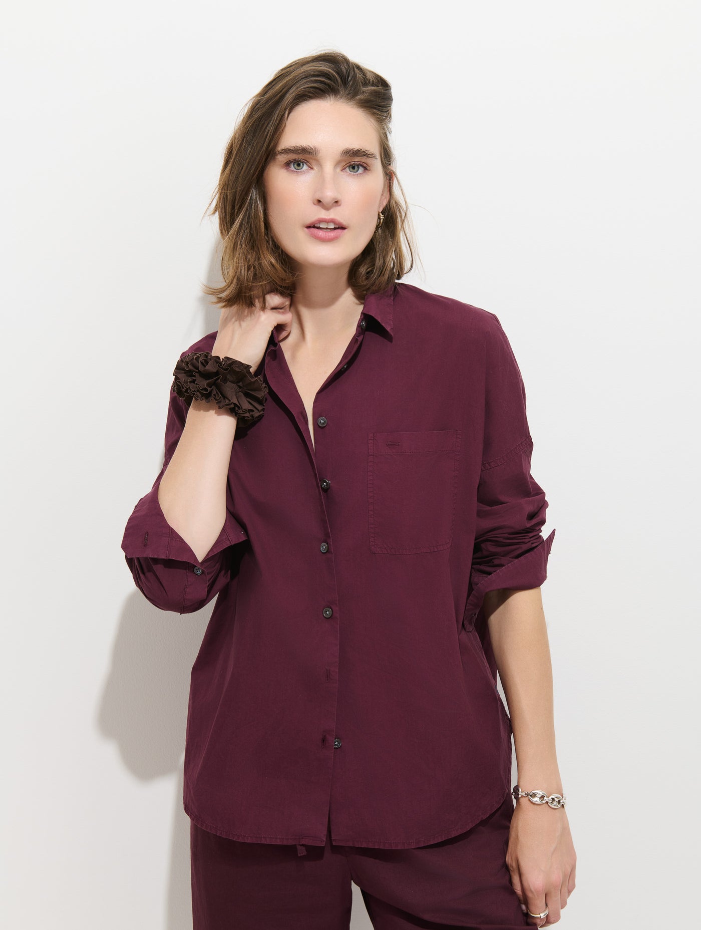 Jo Shirt In Cotton Poplin
