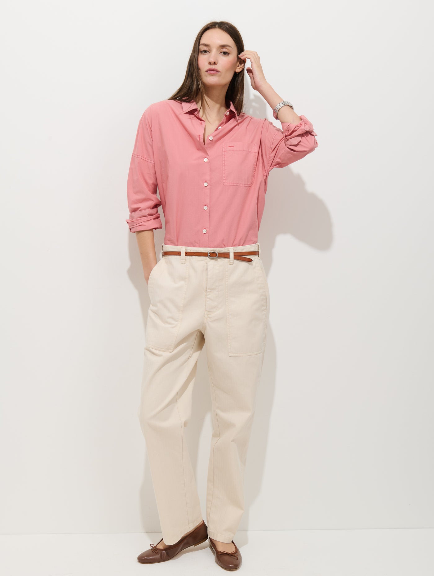 Jo Shirt In Cotton Poplin