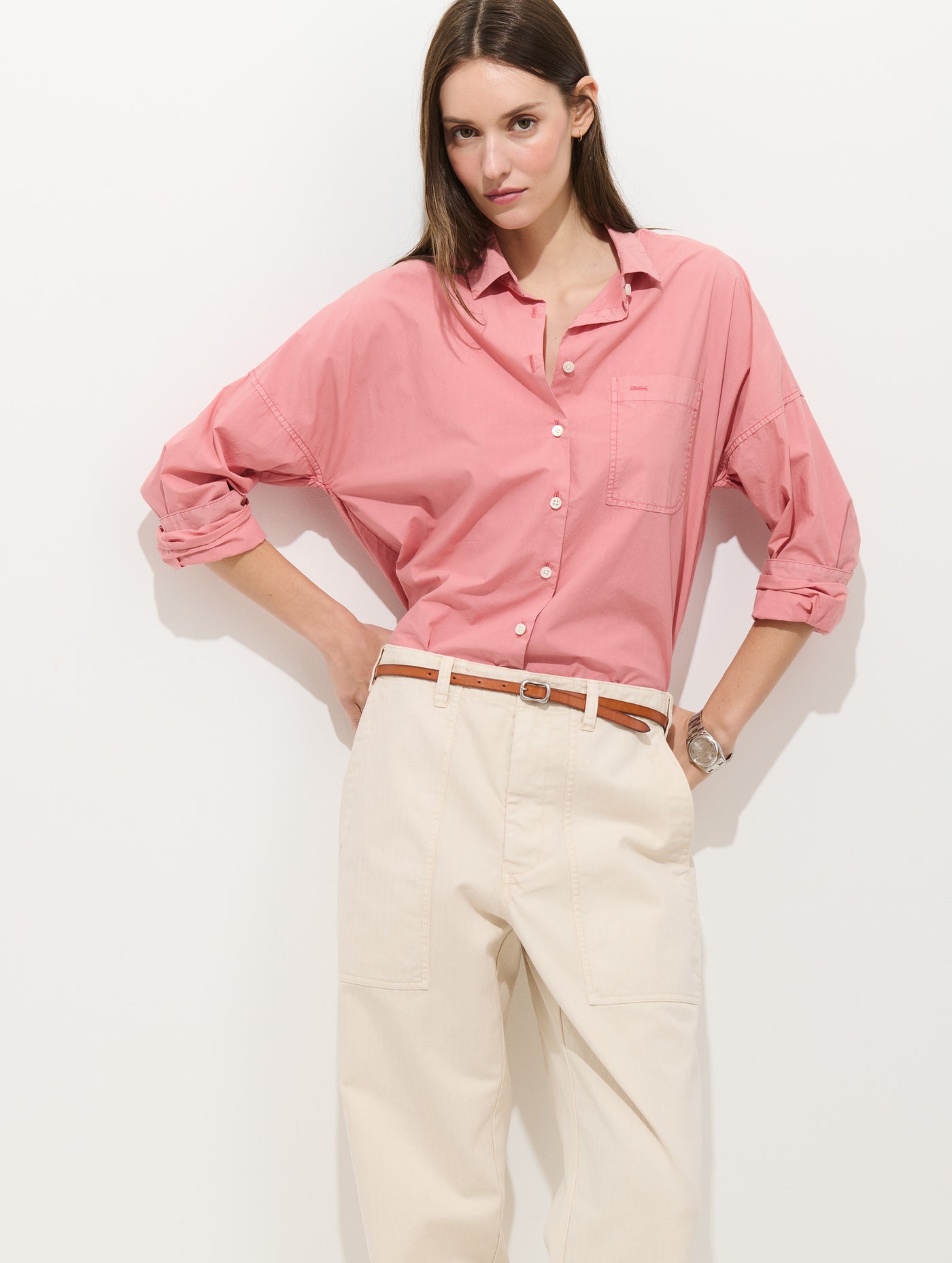 Jo Shirt In Cotton Poplin