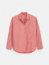 Jo Shirt In Cotton Poplin In Watermelon