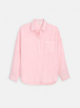 Jo Shirt In Linen In Marys Rose
