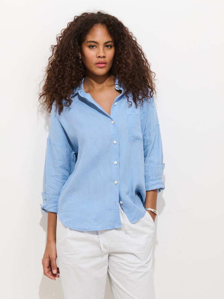 The Jo Shirt In Linen from Alex Mill - $175