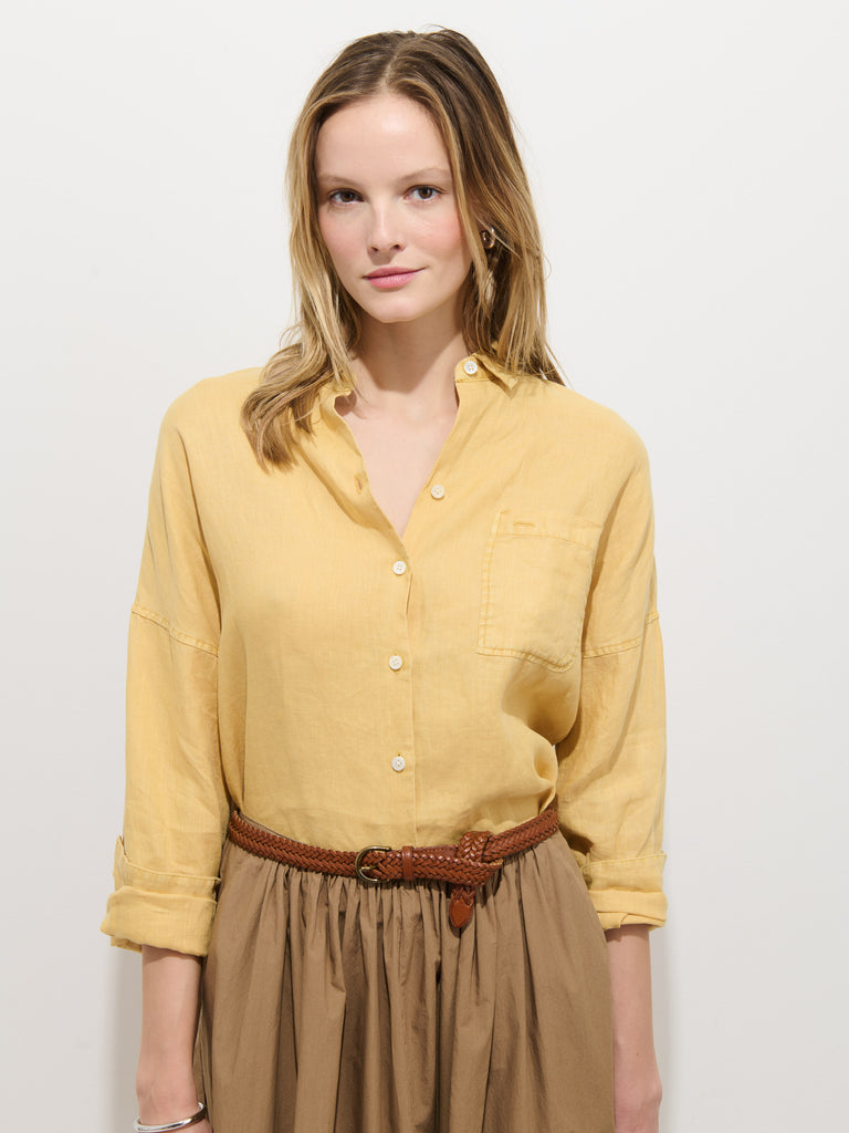 The Jo Shirt In Linen from Alex Mill - $175