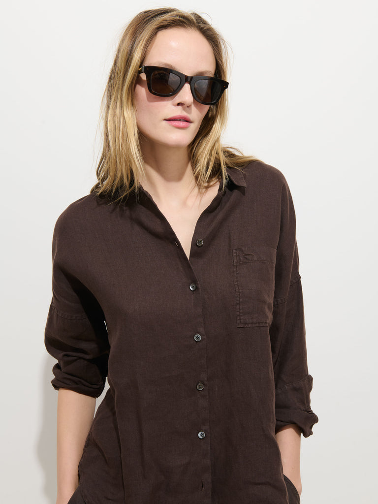 The Jo Shirt In Linen from Alex Mill - $175
