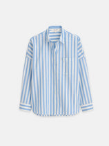 Jo Shirt In Positano Stripe In Blue White Stripe