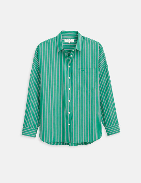 Jo Striped Shirt In Cotton Poplin